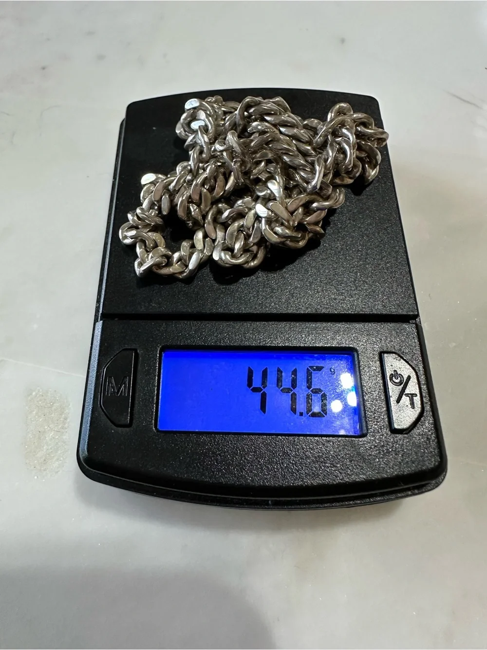 Heavy Solid 925 Sterling Silver Men's Cuban Link Chain - 23” (44.6g, Milano)